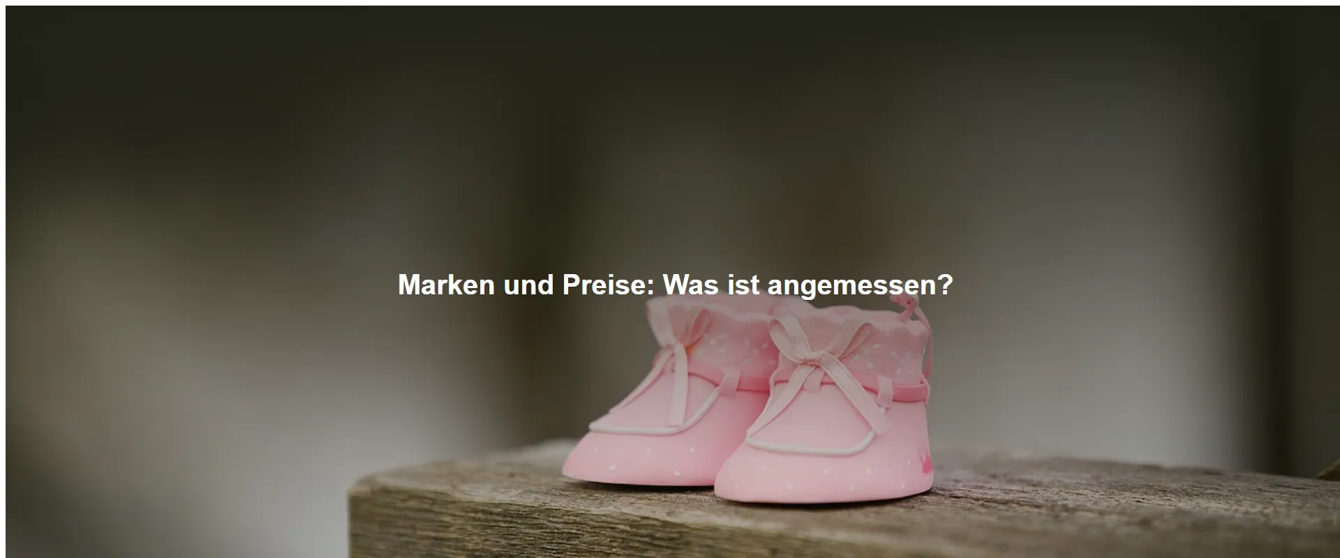 Marken und Preise: Was ist angemessen?