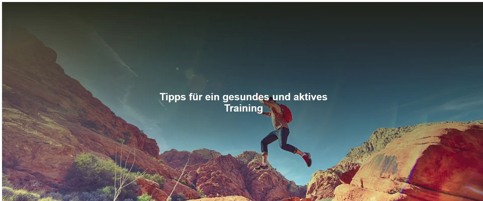 Tipps für ein gesundes und aktives Training